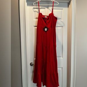 Size large Knox Rose red spaghetti strap dress